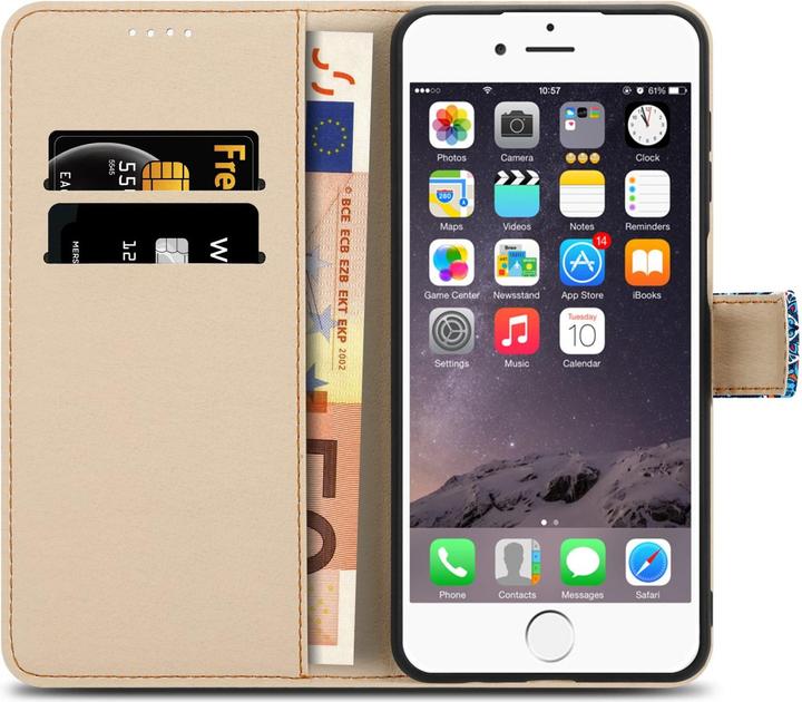 Actual product image Cadorabo Book cover with print (Apple iPhone 6)