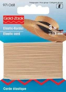 Produktbild Prym Elastic-Kordel, hellbeige 1.5 mm, Karte 3 m