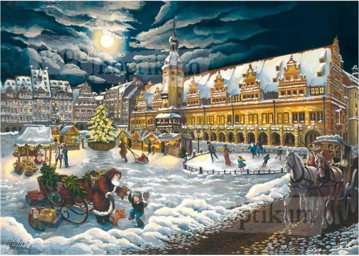 Actual product image Pappnoptikum 1001 - Leipzig - Old Town Hall Market (Advent Calendar)