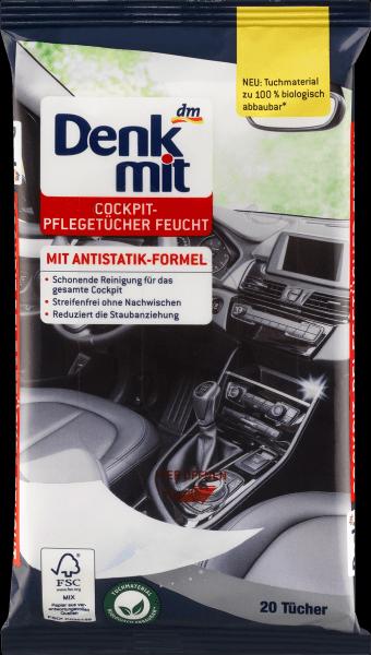 Produktbild dm Denkmit Feuchttücher Autopflege