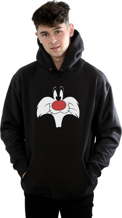 Actual product image Looney Tunes Mens Sylvester Big Face Hoodie (L)
