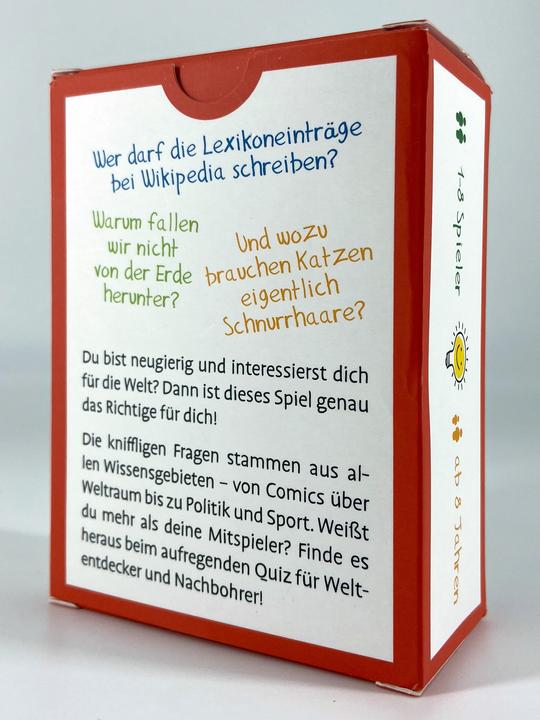 Actual product image Der grosse Wissenstest für Kinder – Was weisst du über die Welt? (German, Antonia Bauer, Ansbert Kneip, 2020)