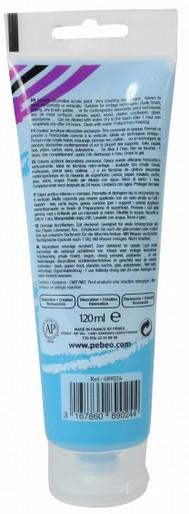 Immagine prodotto Pebeo Decocrème Colore acrilica opaco (Azzurro, 120 ml)