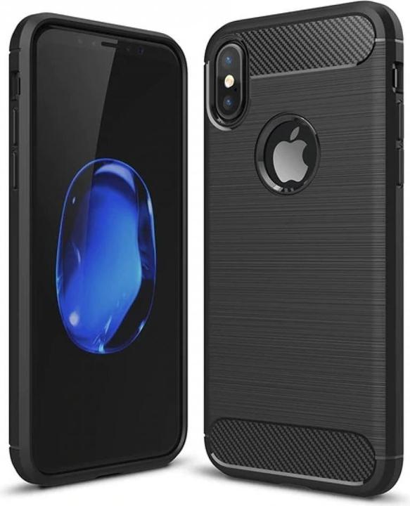 Immagine prodotto Screenguard Custodia Apple iPhone XS Carbon Brushed Soft TPU (Apple iPhone XS)