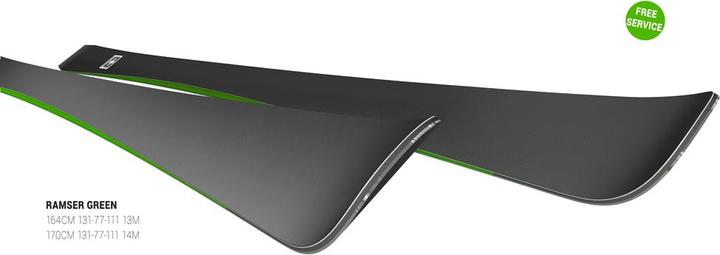 Actual product image Ramser Green (170 cm, Without binding)
