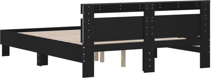 Produktbild VidaXL Bettgestell mit Kopfteil LED-Beleuchtung (140 x 190 cm)