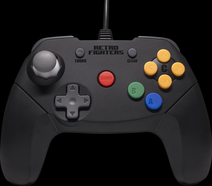 Actual product image Retro Fighters Retro-Fighters - Brawler64 Wired Controller - Black