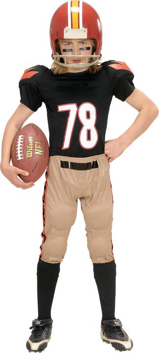 Immagine prodotto Widmann GIOCATORE DI CALCIO AMERICANO (maglietta imbottita, pantaloni imbottiti), 128 cm / 5-7 anni (128)