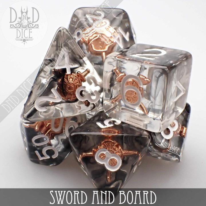 Produktbild DnD Dice Sword and Board Dice Set