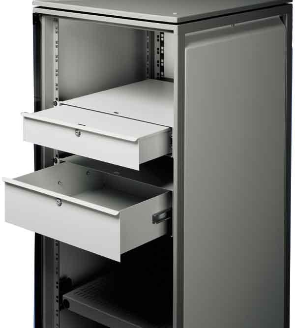Actual product image Schroff 19 inch drawer - drawer 19 inch 2he ral7035