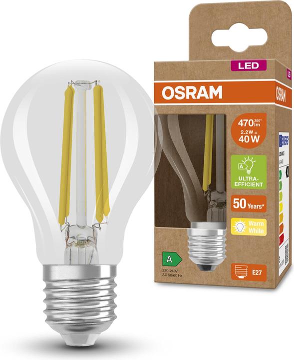 Produktbild Osram Led Filament Classic A (E27, 2.50 W, 525 lm, 1 x, A)