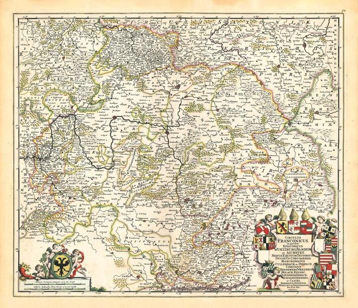 Image du produit Wit:Carte historique : le royaume de Franconie