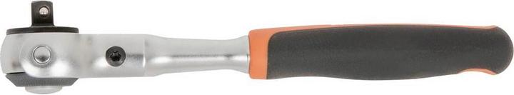 Actual product image Bahco 1/4" reversible ratchet with swivelling head, 72 teeth and 5° reverse swivel angle, 149 mm (1/4")