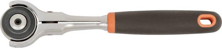 Actual product image Bahco 1/4" reversible ratchet with swivelling head, 72 teeth and 5° reverse swivel angle, 149 mm (1/4")