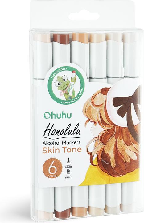 Image du produit Ohuhu Marqueurs d'art Honolulu (Multicolore, 6 x)