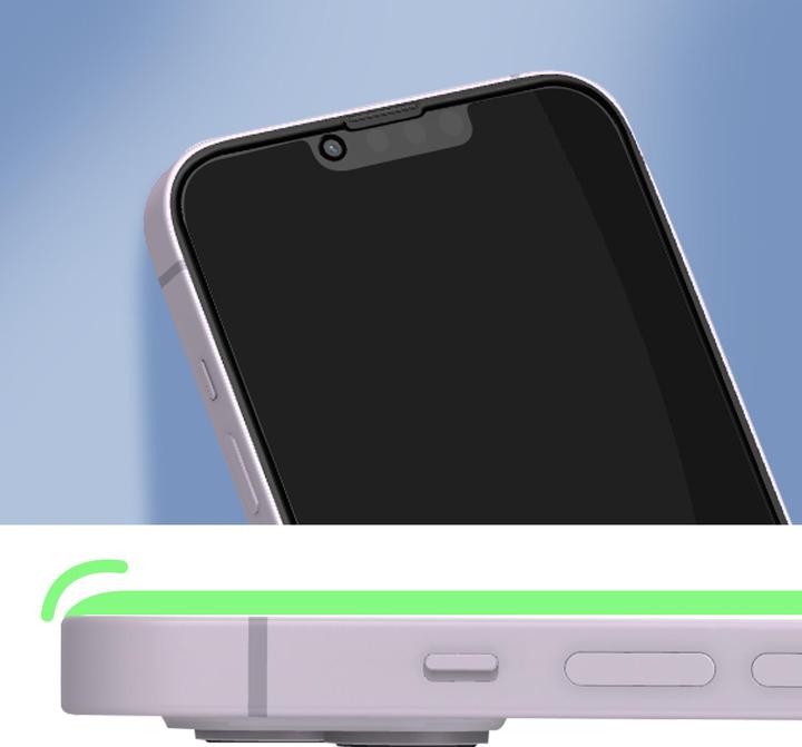 Actual product image Avizar Privacy display film, tempered glass (1 Piece, Apple iPhone 14)
