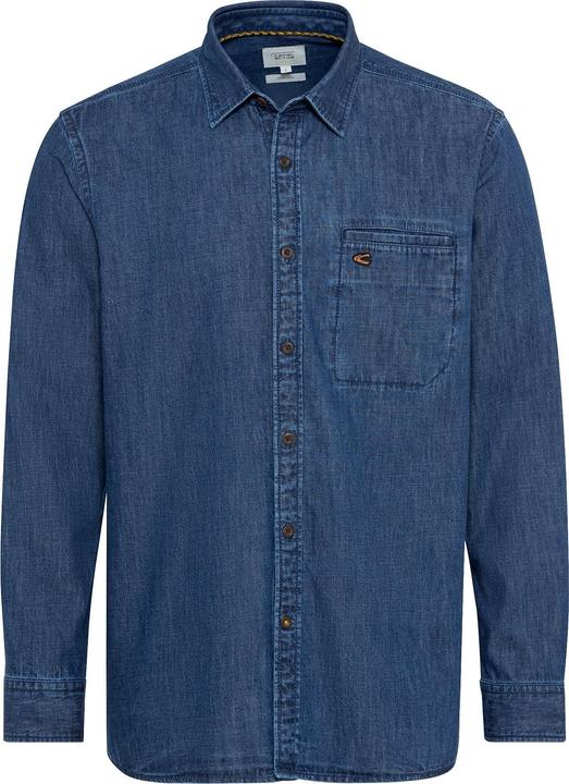 Camel Active Jeanshemd aus reiner Baumwolle