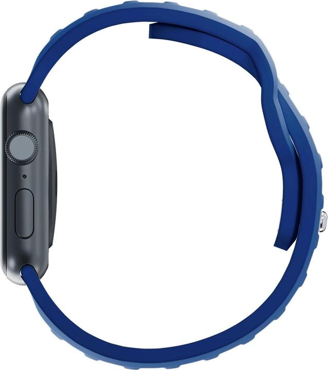 Actual product image 3MK Silicone Watch Strap Niebieski/Blue dla Apple Watch 42/44/45/49mm (Silicone, Stainless steel, 3, 4, 9, Extremist)