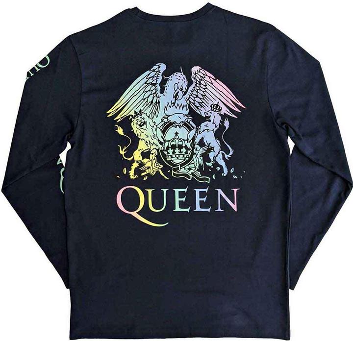 Immagine prodotto Queen Maglietta a maniche lunghe Rainbow Crest Unisex Adulti (XXL)