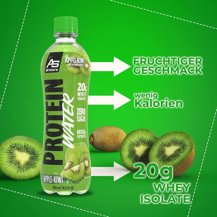 Actual product image All Stars Protein Water (500ML) (Apple-kiwi, 1 x)
