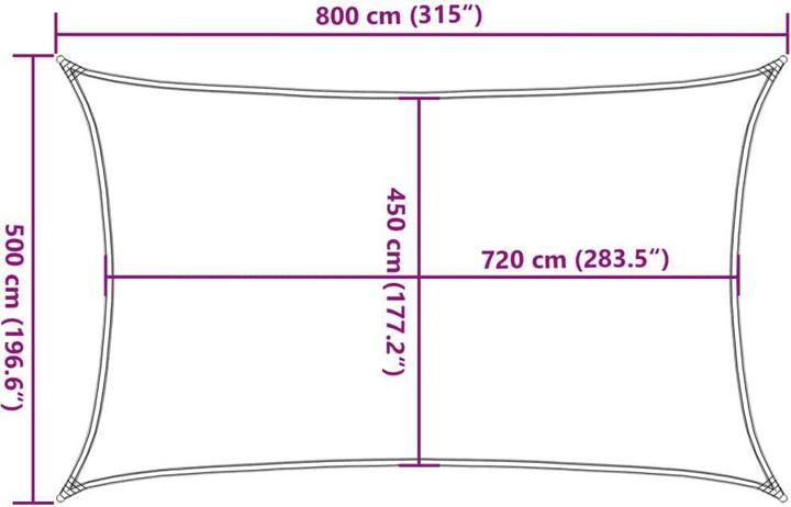 Actual product image VidaXL Awning (500 x 800 cm)