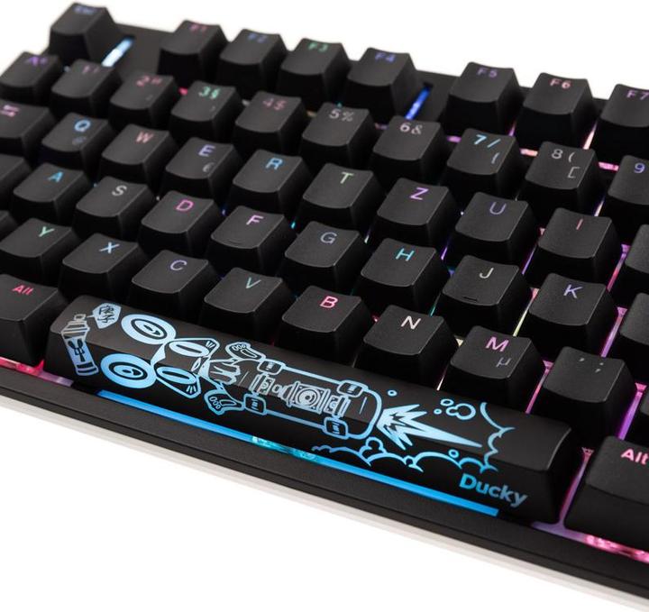 Actual product image Ducky ONE 2 Backlit PBT Gaming Keyboard, MX-Nature-White, RGB LED (DE, Cable)