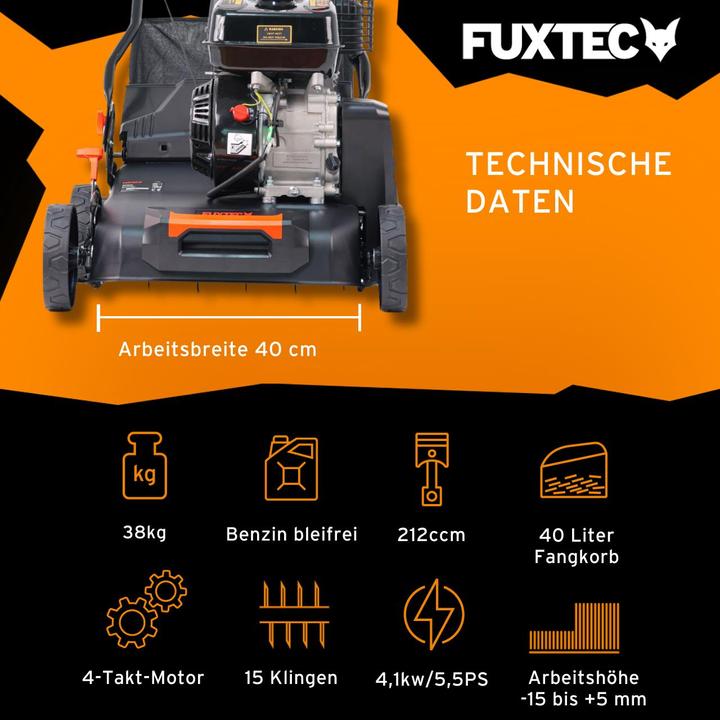 Actual product image Fuxtec FX-BV240ECO petrol scarifier