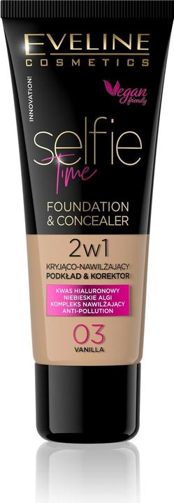 Image du produit Eveline Selfie Time Foundation & Concealer fond de teint et correcteur couvrant et hydratant