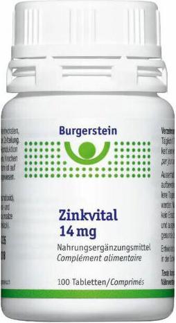 Produktbild Burgerstein Zinkvital (100 Stück, Tabletten, 40 g)