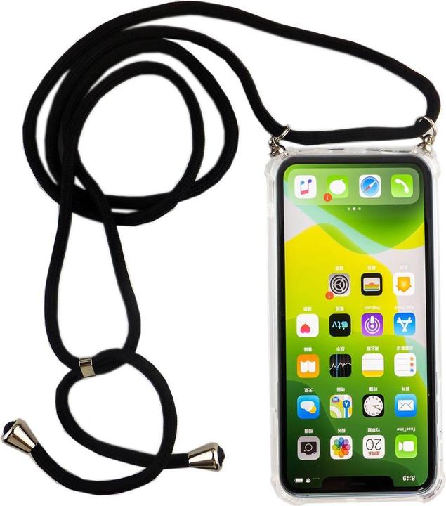 König Design Apple iPhone 11 Pro Handykette Hülle mit Band Case zum umhängen Kordel Schwarz