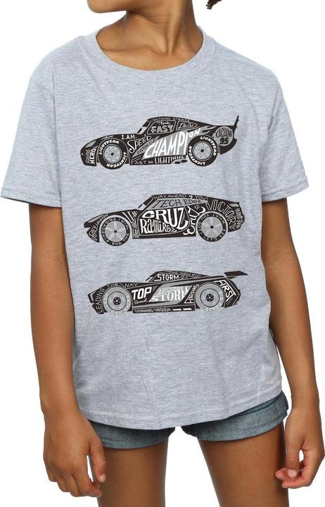 Immagine prodotto Disney Cars Text Racers Maglietta Ragazze (116)