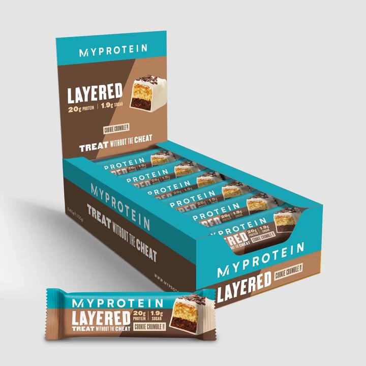 Image du produit MyProtein Barre Layered au détail (12 x 60G) (Cookie Crumble, 12 pcs, 720 g)