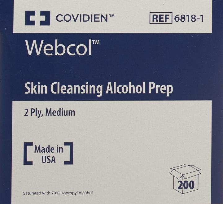 Actual product image Webcol Alcohol swab