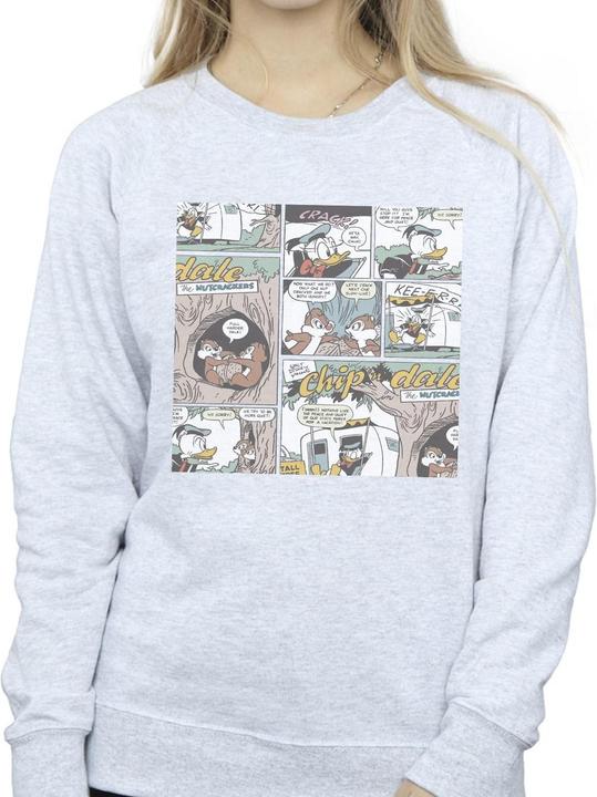 Actual product image Disney Womens/Ladies Chip 'n Dale Comic Sweatshirt (S)