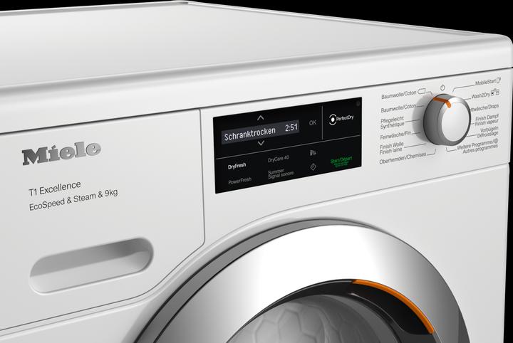 Immagine prodotto Miele TEL700-85 CH EcoSp&Steam&9kg (9 kg, A sinistra, Spina CH)
