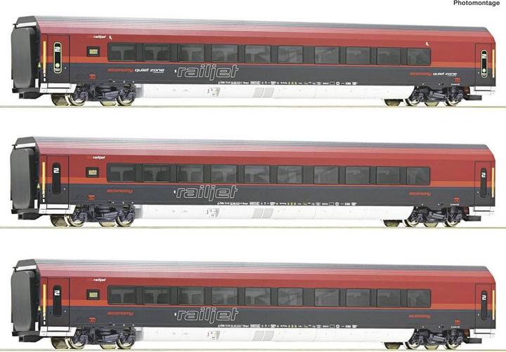 Immagine prodotto Roco 74040 H0 ÖBB Railjet Set da 3 (Traccia H0)