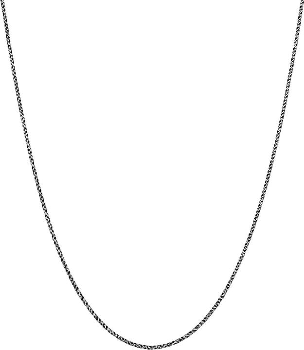 Kuzzoi Halskette Herren Basic Kordelkette Gedreht Fein 925 Silber