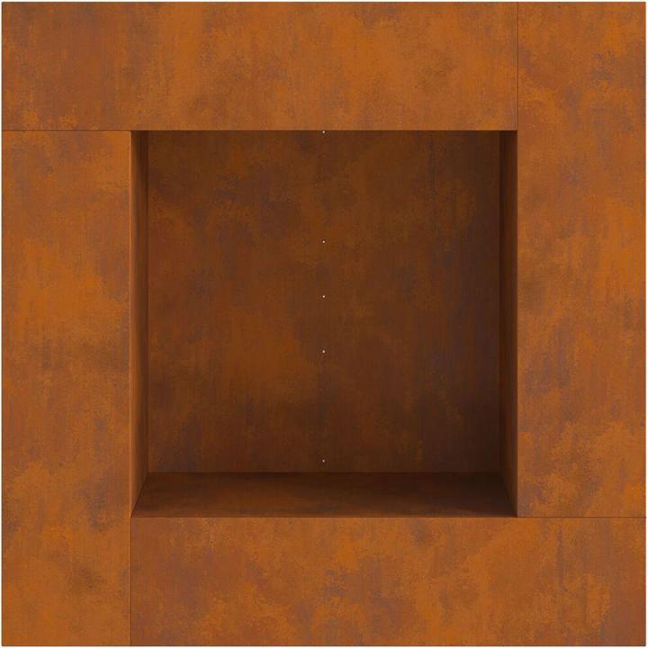 Image du produit VidaXL Foyer carré 80x80x40 cm Acier résistant aux intempéries (80 cm)
