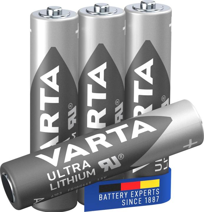 Actual product image Varta ULTRA Lithium (4 pcs., AAA, 1100 mAh)