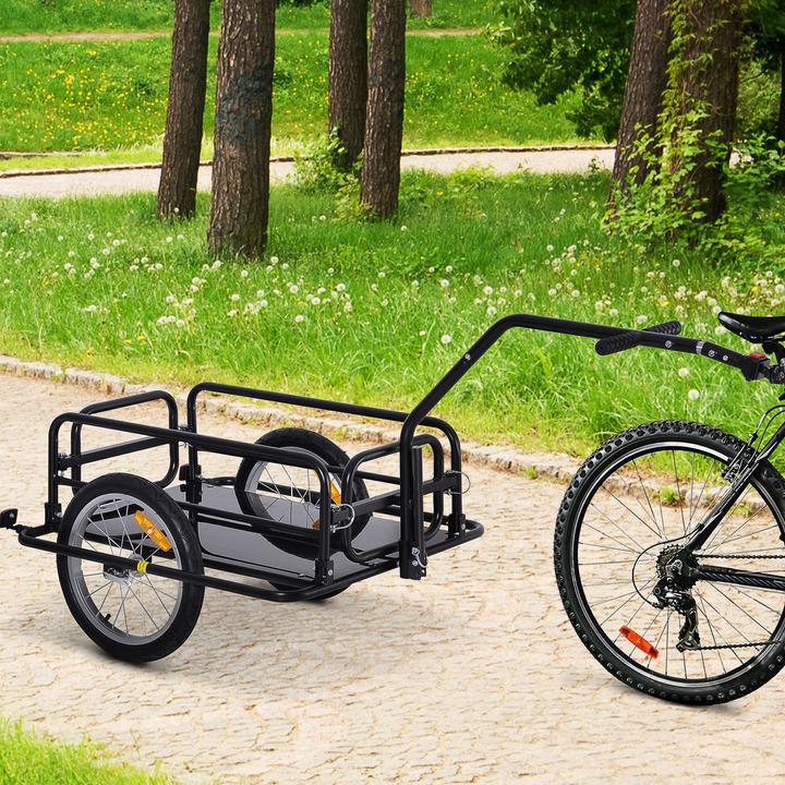 Immagine prodotto Homcom Fahrradanhänger feste Bodenplatte
