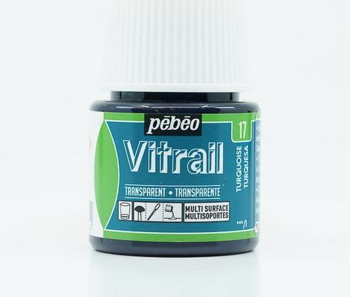 Immagine prodotto Pebeo Vitrail Trasparente (Blu turchese, 45 ml)