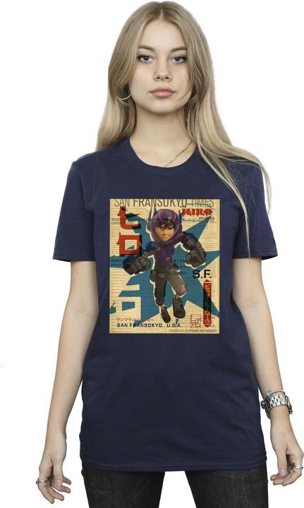 Produktbild Disney Big Hero 6 Baymax Hiro Newspaper TShirt (S)