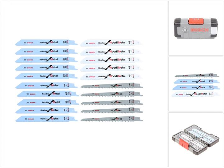 Image du produit Bosch Professional Zubehör Jeu de 20 lames de scie sabre Wood and Metal