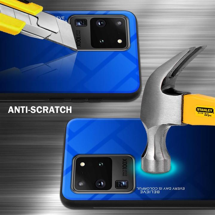Actual product image Cadorabo TPU 2 colors glass cover (Samsung Galaxy S20 Ultra)