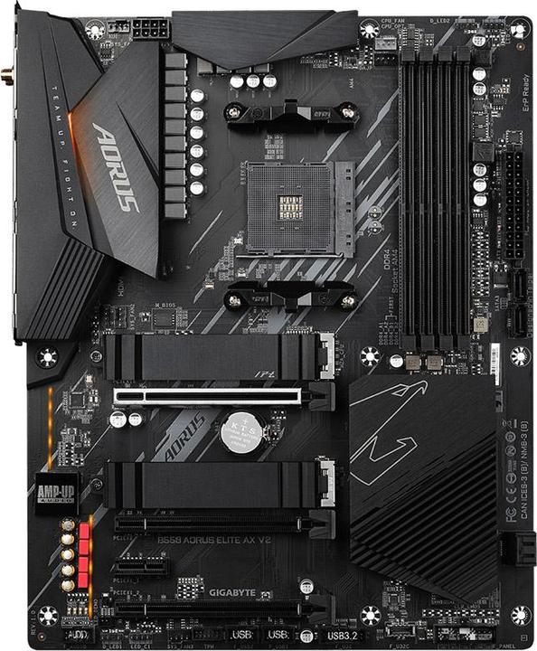 Productafbeelding Gigabyte B550 Aorus elite AX V2 (AM4, AMD B550, ATX)