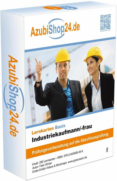 Produktbild AzubiShop24.de Basis-Lernkarten Industriekaufmann/-frau (Deutsch, Felix Winter, 2020)