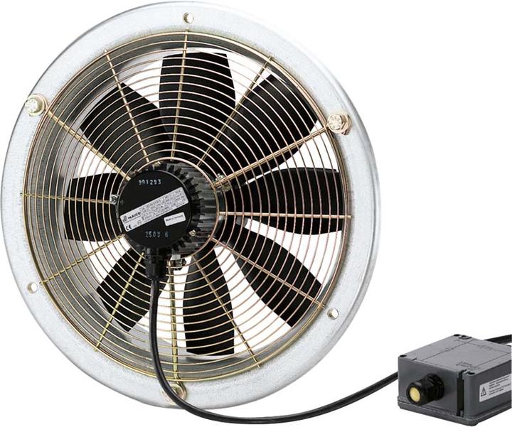 Actual product image Maico MAI DZS 30/4 B E Ex e axial wall fan, steel ring, three-phase current, explosion protection, DN30