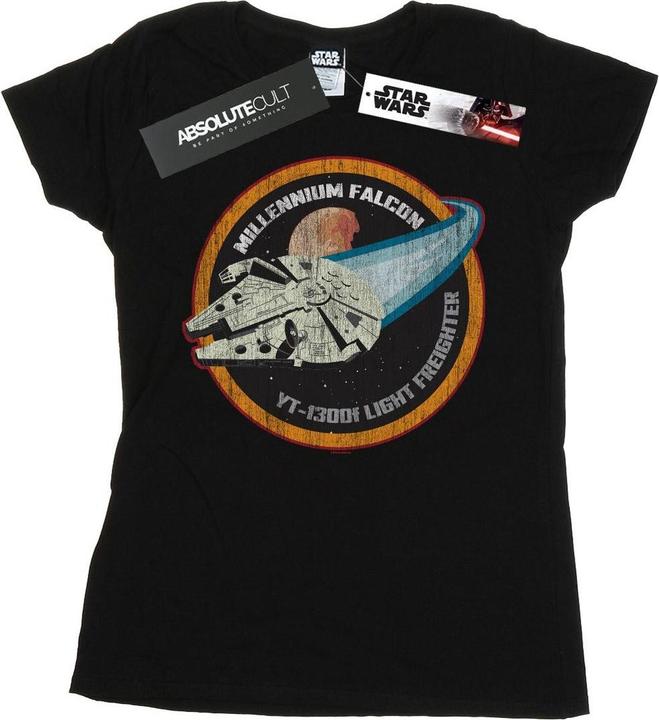 Produktbild Star Wars Millennium Falcon Badge TShirt (L)