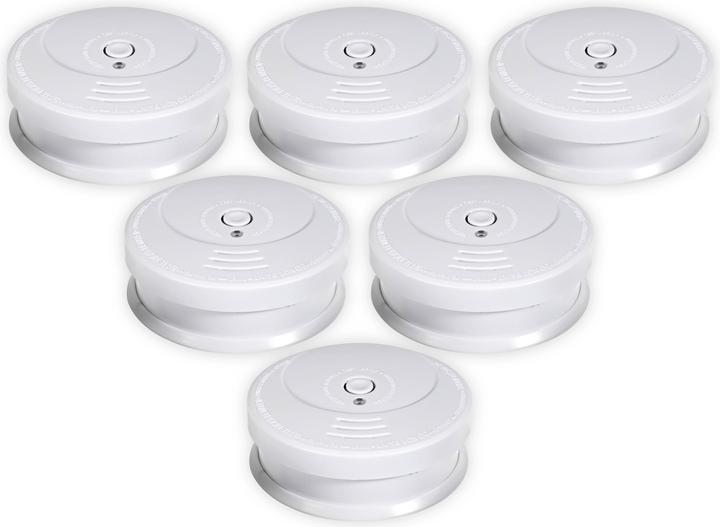Actual product image Cordes Smoke detector GS506, 6 pieces