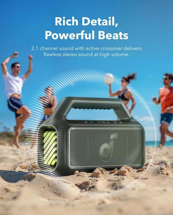 Actual product image soundcore Boom 2 (24 h, Rechargeable battery operated)